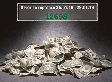 Отчет по торговле на бинарных опционах за 25.01.16 — 29.01.16